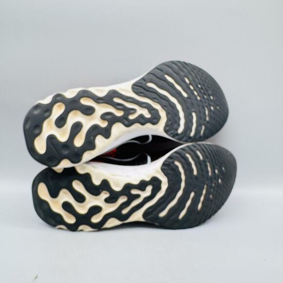 Nike Shoes Mens 9 Red Black React Infinity Flyknit Running Athletic Sneakers - Picture 10 of 13